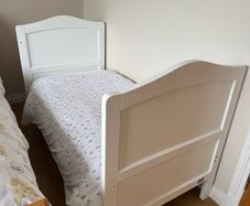 Cot bed with mattress