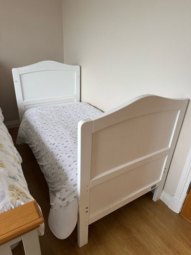 Cot bed with mattress