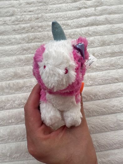 Little Live Pets Scruff-a-lots Cutie Cuts Series 2 Pink Unicorn Soft Plush approx. 11 cm. Used Please see photos