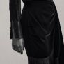 Fab Zara velvet mini skirt with fringing Image 2