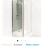 brushed brass shower door and panel Image 2