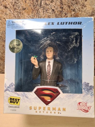 Dc Direct Superman Returns Lex Luthor Bust Action Figure Best Buy Exclusive Limited Edition Brand New