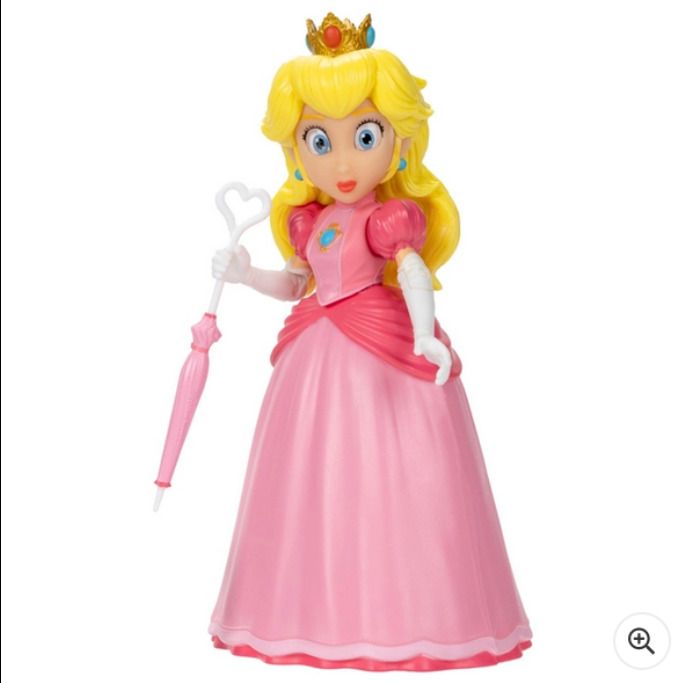 BRAND NEW Super Mario Movie Action Figure - Princess Peach with Umbrella