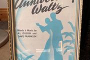 Framed sheet music Anniversary Waltz