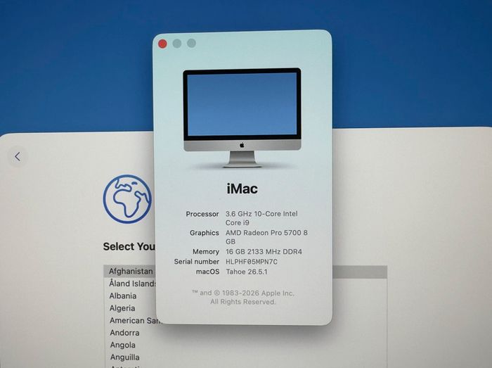 27" Imac 2020 / I9 / 16gb Ram / 4tb Ssd