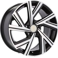 17" R Type Black Alloy Wheels Seat Skoda VW 5x112