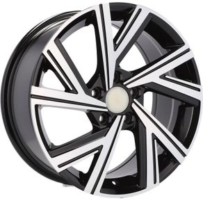 17" R Type Black Alloy Wheels Seat Skoda VW 5x112