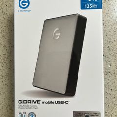 For Sale: Brand New, Unused 4TB G-Technology G-DRIVE Mobile USB-C Portable Hard Drive.
