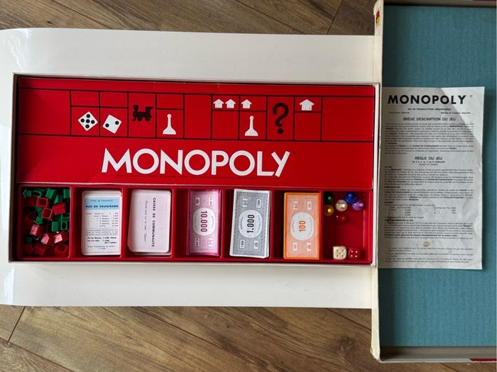 Vintage French Monopoly Miro 1961 Complete