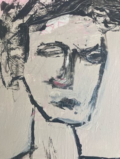 Original Painting Irish  Figurative Roman Statue Painting Original Art contemporary Irish art