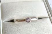 925 Sterling silver amethyst ring - size L