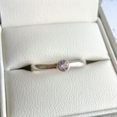 925 Sterling silver amethyst ring - size L