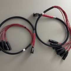 Avid DB25 - XLRM Digisnake 4 Multicore (Two for sale - 225 for two - 115 each) - Upgraded with more reliable, high quality DB25 connectors