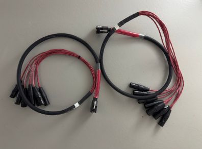 Avid DB25 - XLRM Digisnake 4 Multicore (Two for sale - 225 for two - 115 each) - Upgraded with more reliable, high quality DB25 connectors