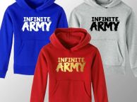 main image for ad Kids Infinite Army Hoodie Youth Infinite List Youtuber Merch Gamer Top Boys Girls Unisex Sweater Hooded Sweatshirt size 5-15 Birthday Gift