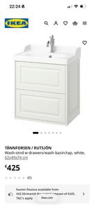 Bathroom vanity with sink - NEVER USED