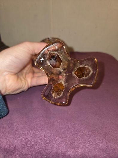 1930's "Rocket" Pink Glass Vase