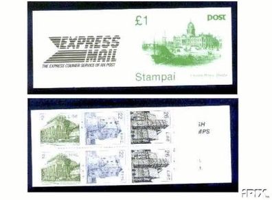 1985 Ireland Custom House Dublin Definitive Stamp Booklet Mint Never Hinged. Hibernian HB25.