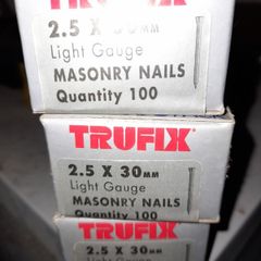 Masonry Nails 2.5 X 30mm Box
