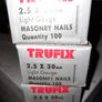 Masonry Nails 2.5 X 30mm Box Image 3