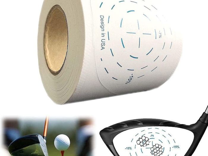 Golf Club Impact Tape Labels for Oversized Woods Ball Hitting Recorder 200 Pcs, Club Face Stickers Training Aids for Golfer Swing Practice
