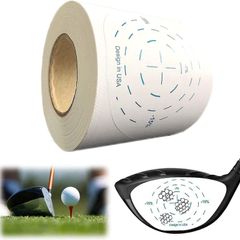 Golf Club Impact Tape Labels for Oversized Woods Ball Hitting Recorder 200 Pcs, Club Face Stickers Training Aids for Golfer Swing Practice