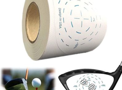 Golf Club Impact Tape Labels for Oversized Woods Ball Hitting Recorder 200 Pcs, Club Face Stickers Training Aids for Golfer Swing Practice