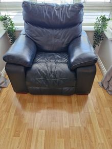 Leather recliner