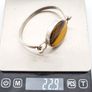 Tigers Eye Sterling Silver Bangle, London 1973 Image 8