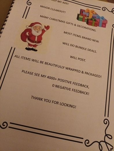 Christmas Clearout