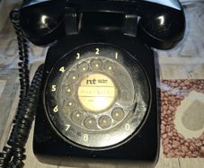 Vintage Black and Cream Rotary Dial phone. PRICE IS FOR 1 ONLY Postage Available or Collection