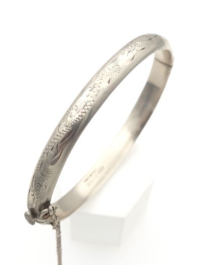 Vintage 925 Sterling Silver 1974 Birmingham Bangle