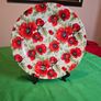 Cake Plate & Server Set with Storage Box | The Leonardo Collection -- Red Poppies Image 2