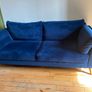 navy sofa and armchair Image 3