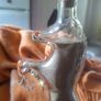 Vintage German Kefla Clear Glass Horse Bottle Image 5