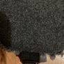 Grey faux-fur lined trapper hat Image 2