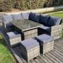Garden Corner Rattan Furniture / Dining Table / Sofas / 10 Seater / Delivery Image 2