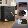 Depository Drop Cabinet Safe - 70L Large Size with Digital Keypad Lock and Anti Theft, Business Security Safe Box with Alarm Function, Large Drop Slot Box for Cash Slip Office Home Image 3