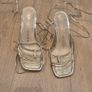 KG Kurt Geiger gold sydney strap high heels Image 6