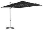Cantilever Umbrella with Steel Pole Black 250x250 cm