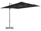Cantilever Umbrella with Steel Pole Black 250x250 cm