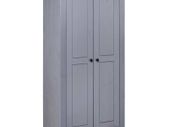 Wardrobe Grey 80x50x171.5 cm Solid Pine Panama Range
