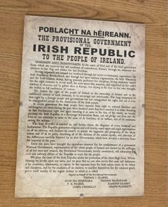 Irish proclamation poster