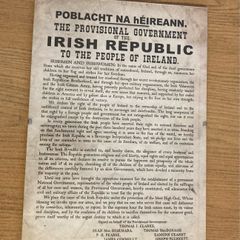 Irish proclamation poster
