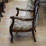Antique 19th Century French Walnut Armchair Image 3