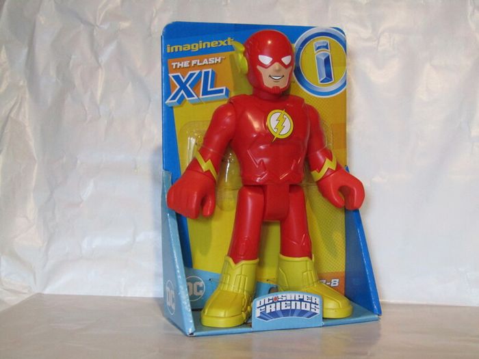 Fisher-Price Imaginext XL DC Super Friends Flash In Classic Red Suit 10.5" Figure Brand New Sealed