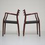 Vintage Danish Mahogany Carver Armchair Model 62 by Niels Otto Moller, 1960s Image 9