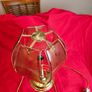 Vintage brass  etched glass table lamp 1970s/80s, Image 6