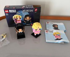 Lego Brick Headz Wednesday and Enid
