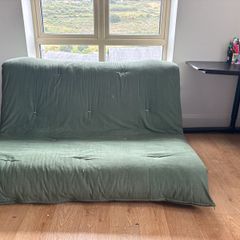 Green double futon